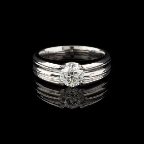 EGL Round Diamond Solitaire Ring 66mint Fine Estate Jewelry