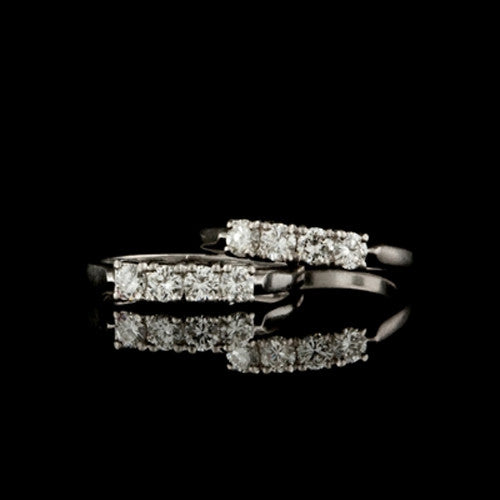 4-Stone Diamond Ring Guard Set 66mint Fine Estate Jewelry