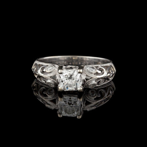 0.97ct tw Hearts on Fire Dream Cut Diamond Ring 66mint Fine