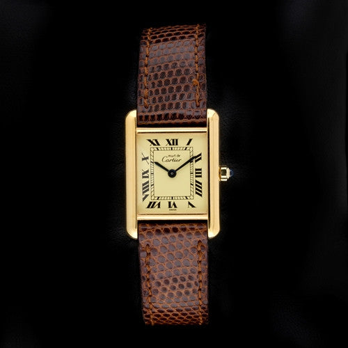 Must de Cartier Ladies Tank Watch - 66mint Fine Estate Jewelry