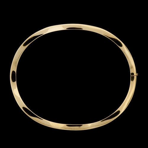 Tiffany & Co. 18KT Wavy Hinge Bangle - 66mint Fine Estate Jewelry