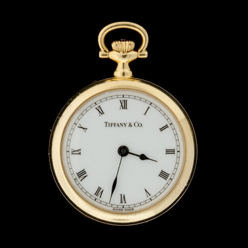 Tiffany gold pocket watch hotsell