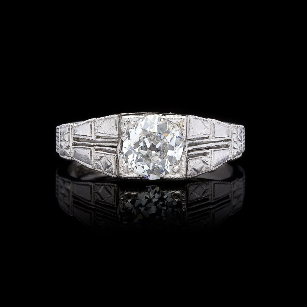 GIA 1.01-ct E/VVS2 Estate Engagement Ring