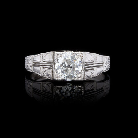 GIA 1.01-ct E/VVS2 Estate Engagement Ring