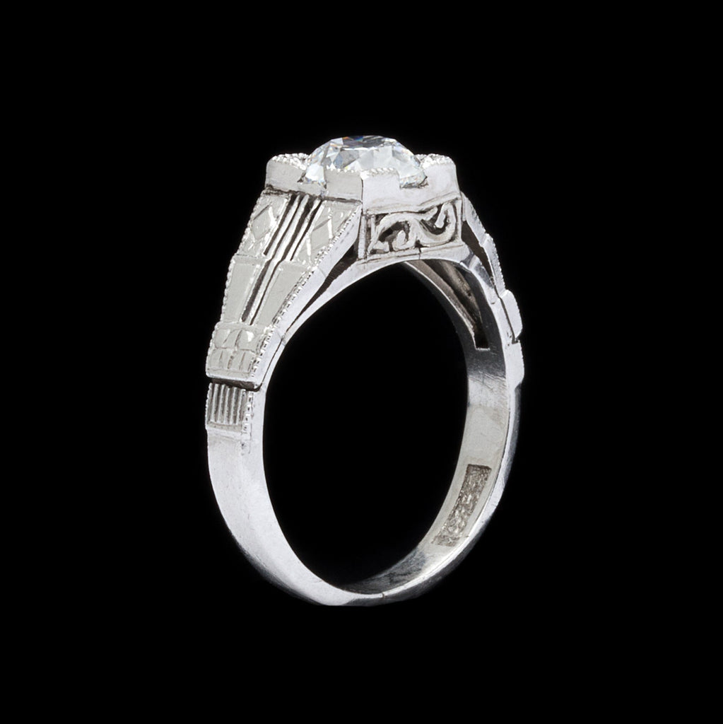 GIA 1.01-ct E/VVS2 Estate Engagement Ring