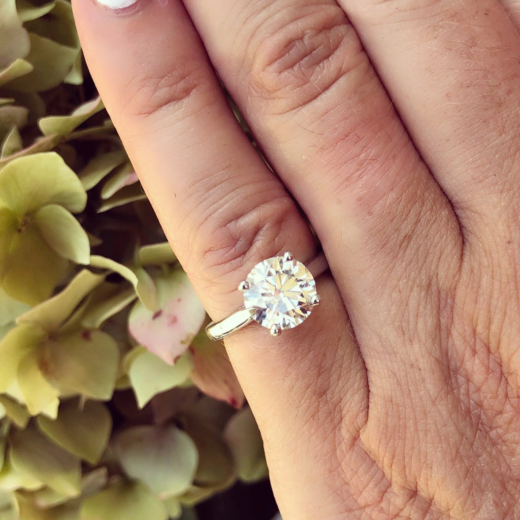 GIA 2.40 Carat H/VS2 Solitaire Platinum Engagement Ring