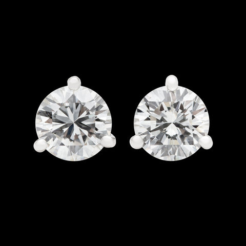 Gorgeous 3.81 carat GIA Diamond Studs