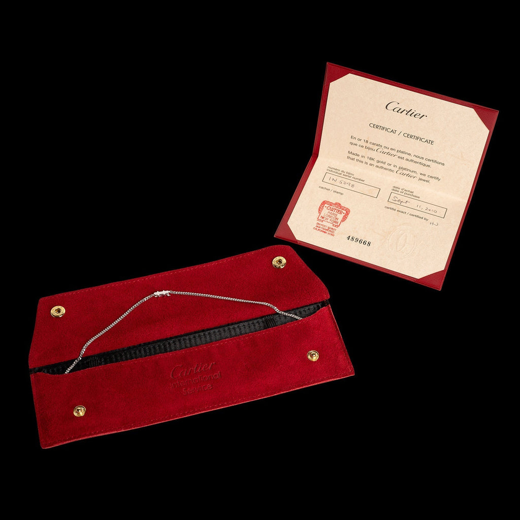 Platinum Link Chain by Cartier