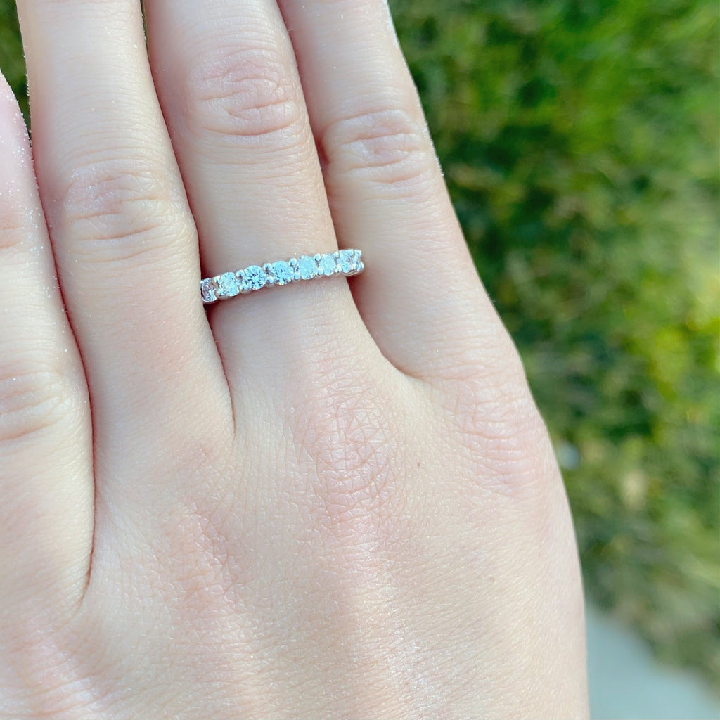 Diamond & Platinum Eternity Band