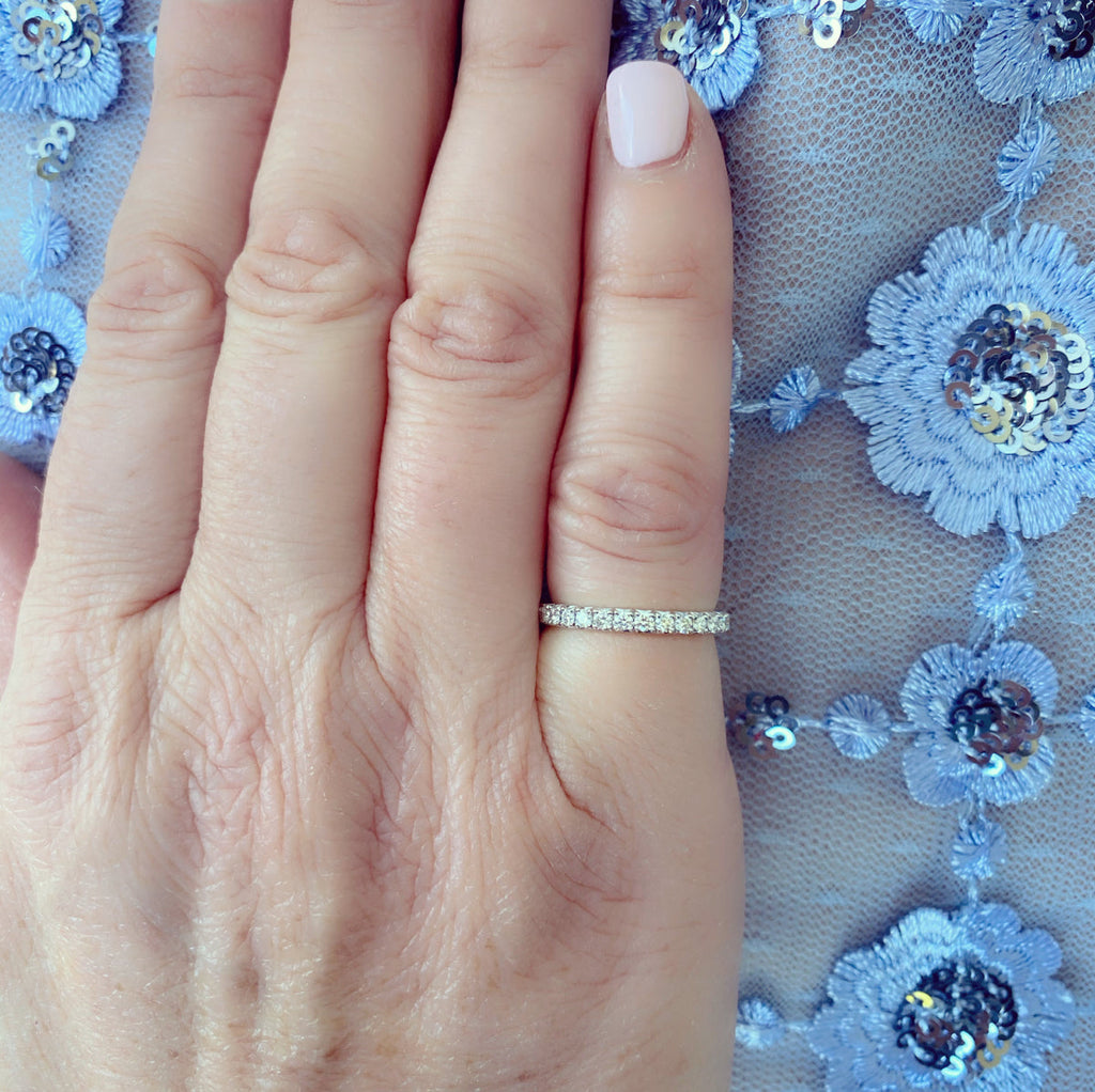 Diamond & Platinum Eternity Band