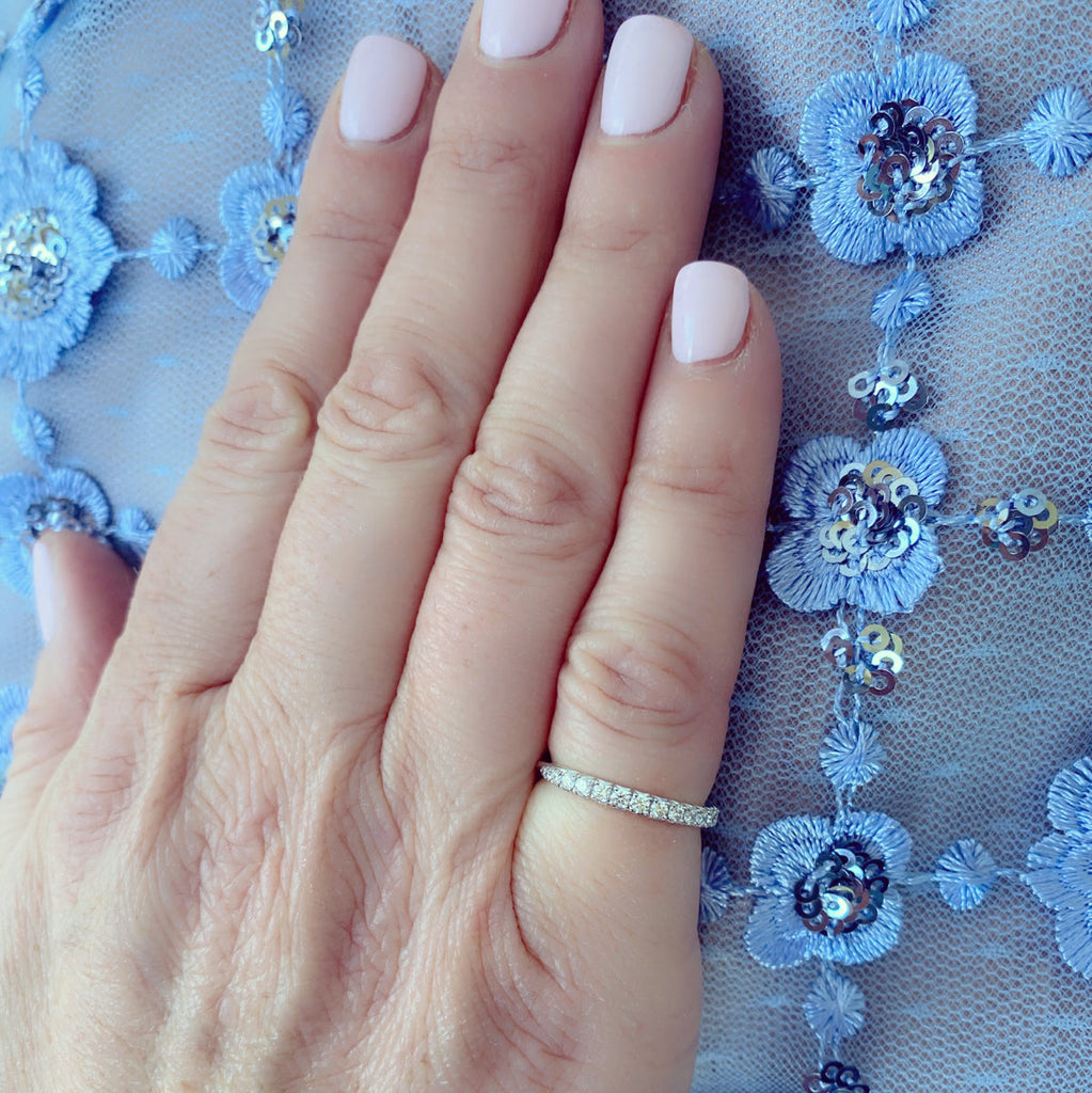 Diamond & Platinum Eternity Band