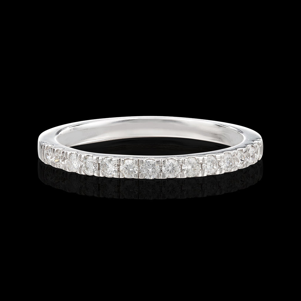 Diamond & 14k White Gold Band