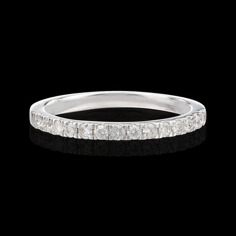 Diamond & 14k White Gold Band