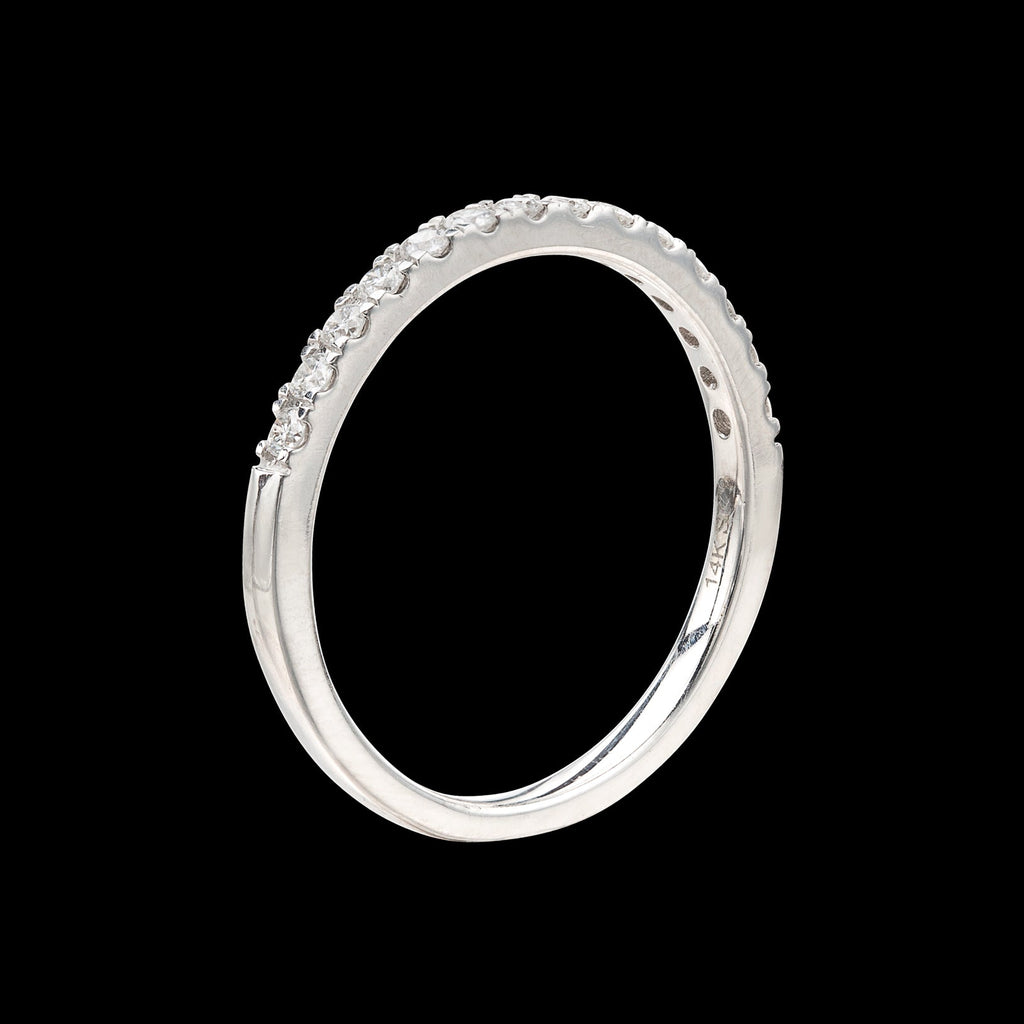 Diamond & 14k White Gold Band
