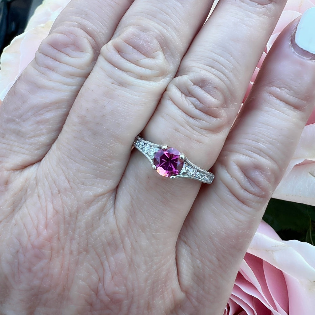 18kt Tourmaline & Diamond Ring by Tacori