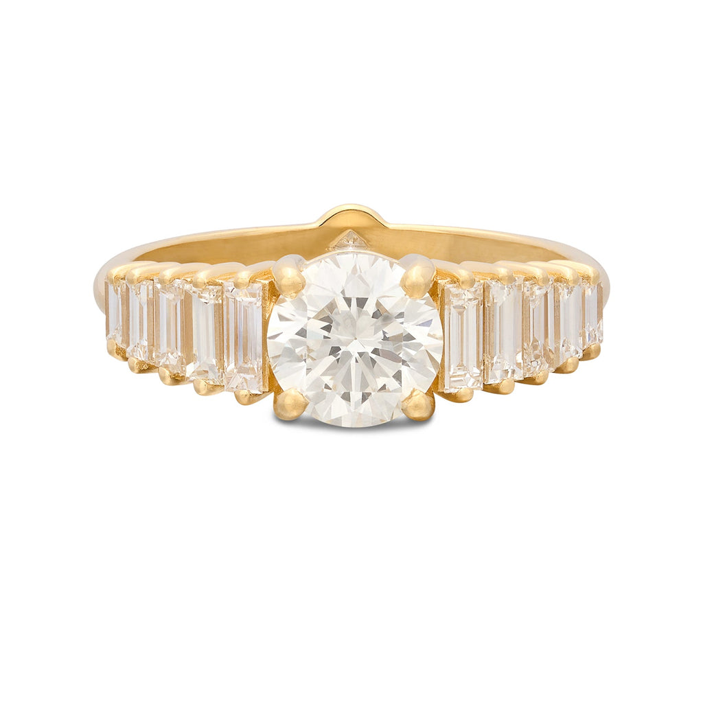 1.01carat Diamond & 18k Yellow Gold Ring