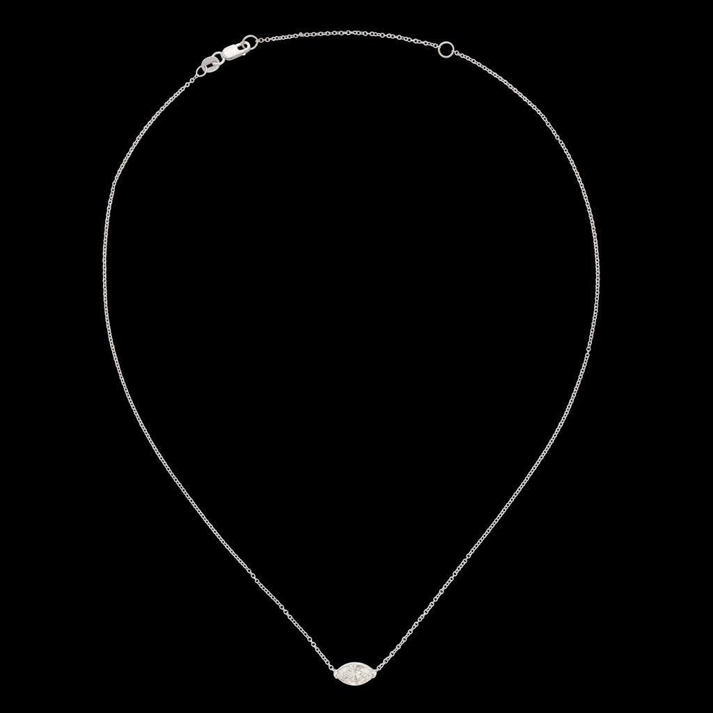 1.32ct Marquise Cut Diamond Pendant Necklace