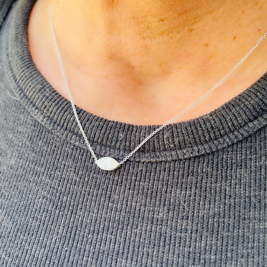 1.32ct Marquise Cut Diamond Pendant Necklace