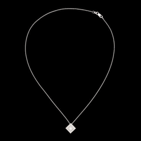 18kt White Gold Diamond Pendant Necklace