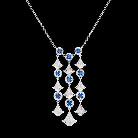 Sapphire & White Gold Necklace by Marina B.