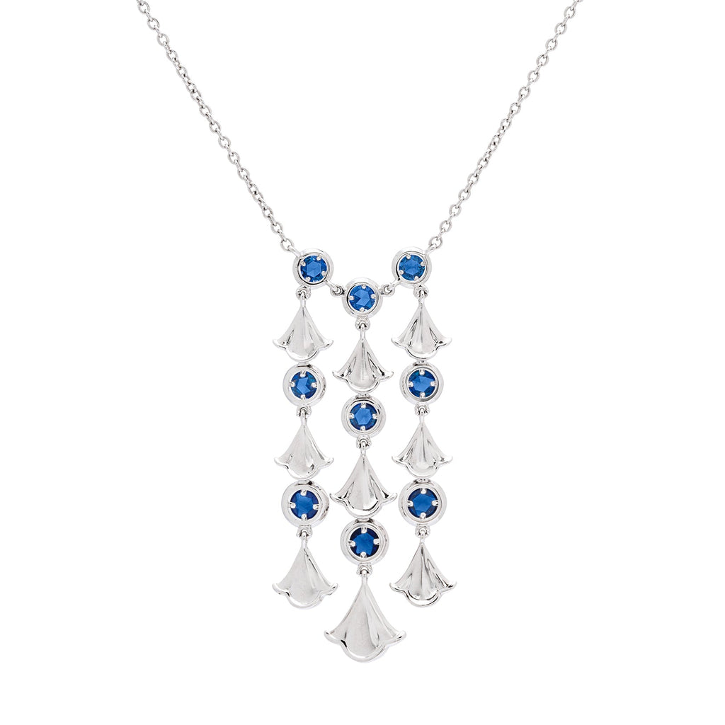 Sapphire & White Gold Necklace by Marina B.