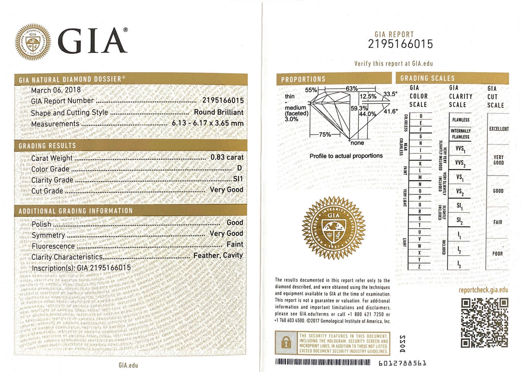 GIA 1.66-cts. Diamond Stud Earrings