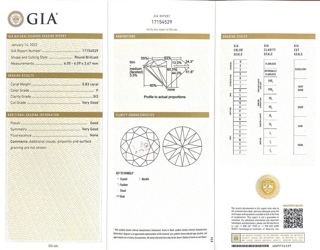 GIA 1.66-cts. Diamond Stud Earrings