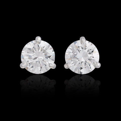 GIA 1.66-cts. Diamond Stud Earrings