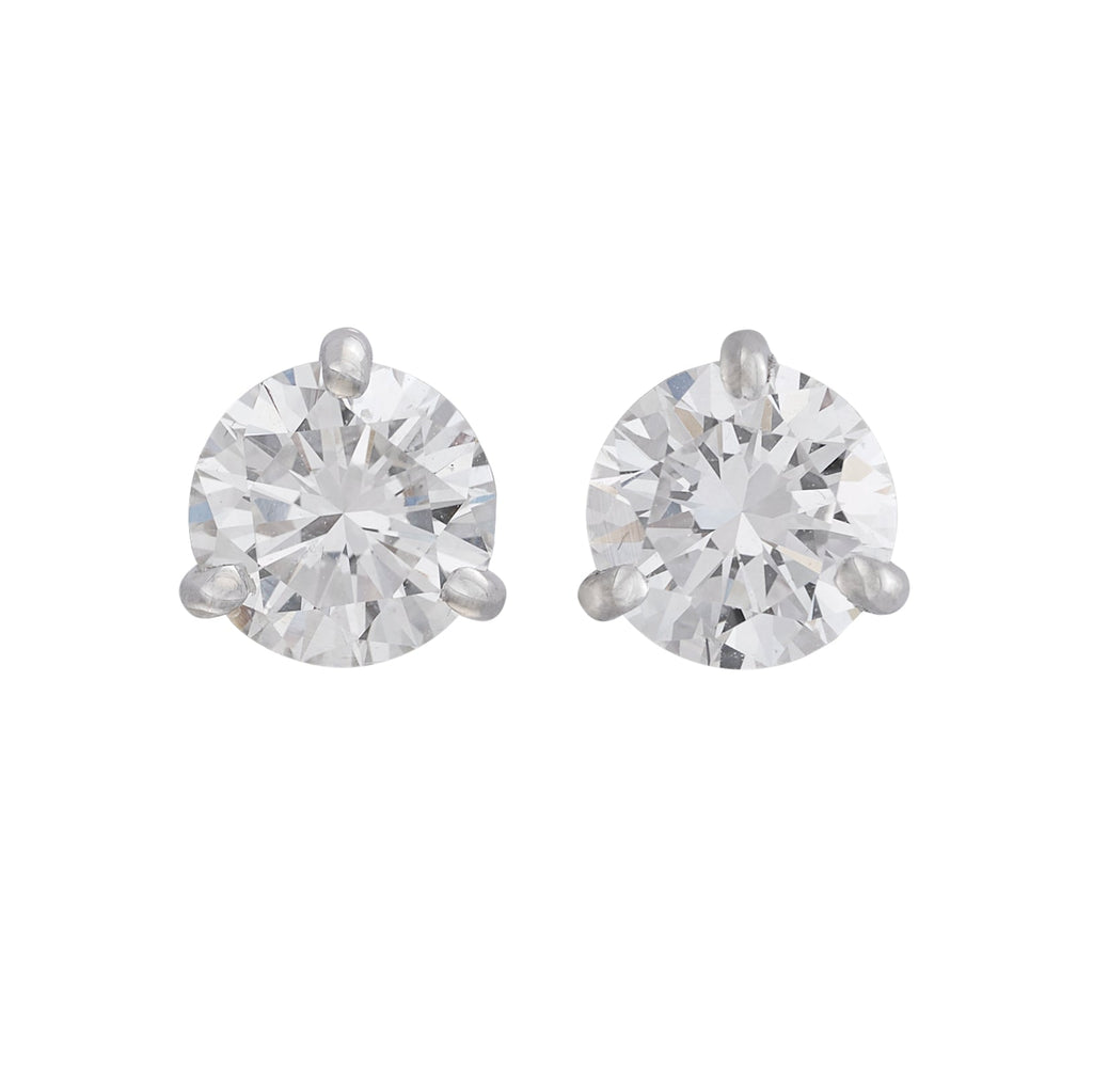 GIA 1.66-cts. Diamond Stud Earrings