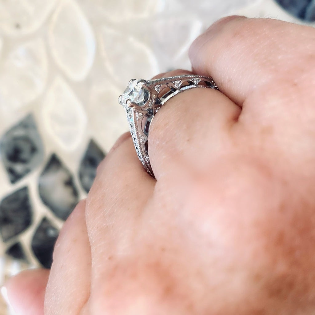 Platinum Diamond Ring by Tacori