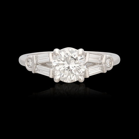GIA 1.17ct Platinum Diamond Engagement Ring