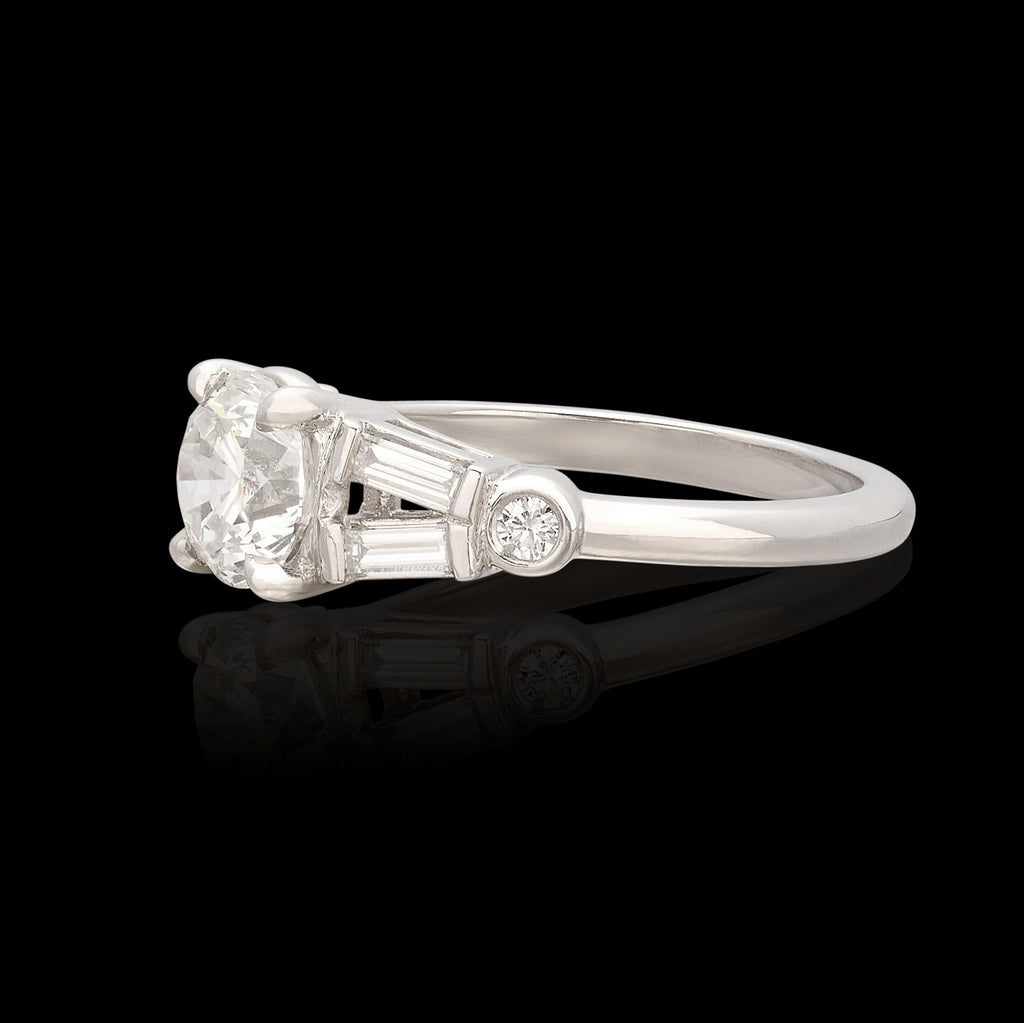 GIA 1.17ct Platinum Diamond Engagement Ring