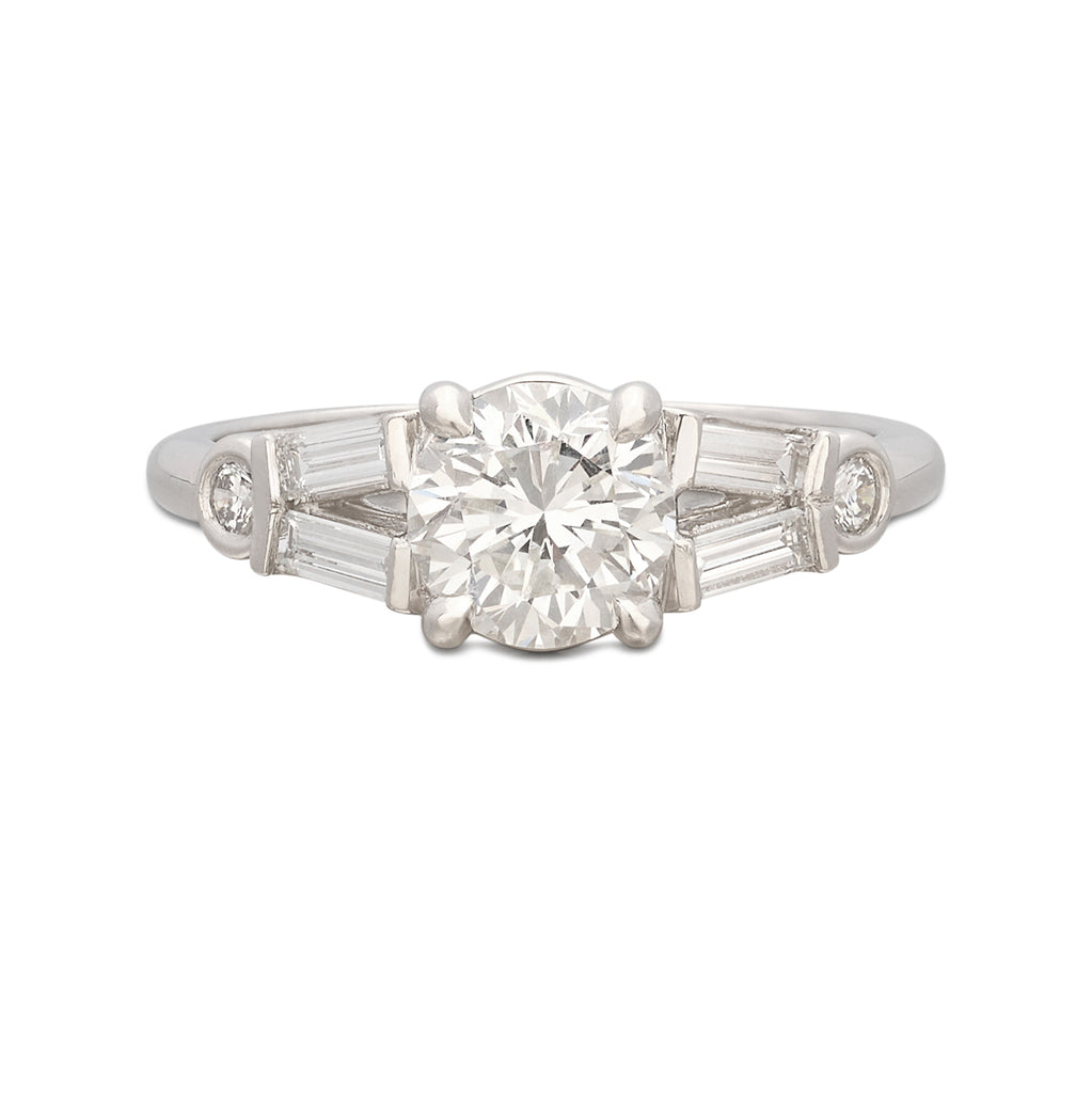 GIA 1.17ct Platinum Diamond Engagement Ring