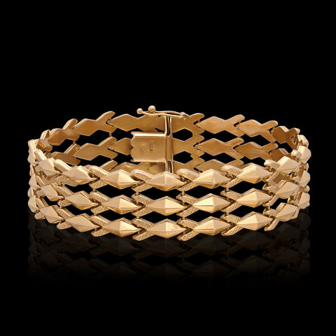 Italian 18k Gold Link Bracelet