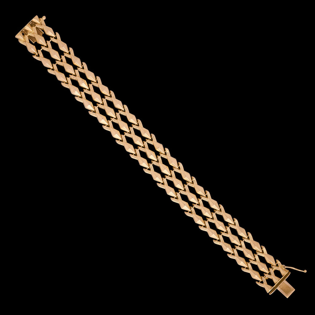 Italian 18k Gold Link Bracelet
