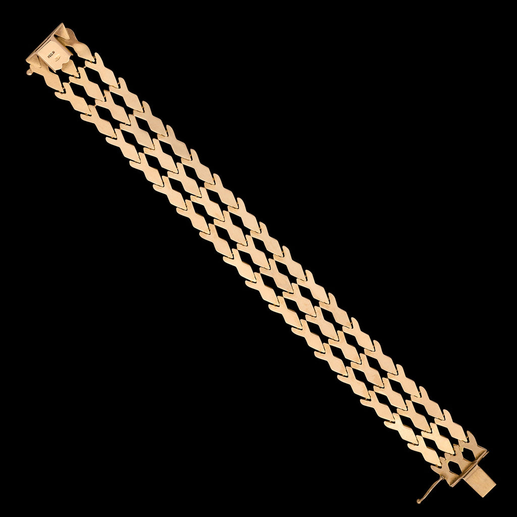 Italian 18k Gold Link Bracelet