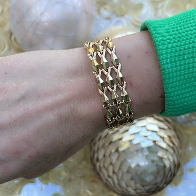 Italian 18k Gold Link Bracelet