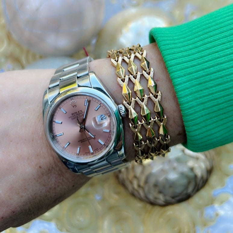 Italian 18k Gold Link Bracelet