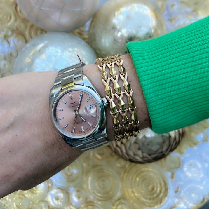 Italian 18k Gold Link Bracelet