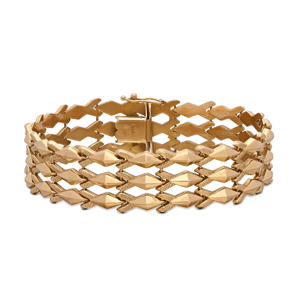 Italian 18k Gold Link Bracelet