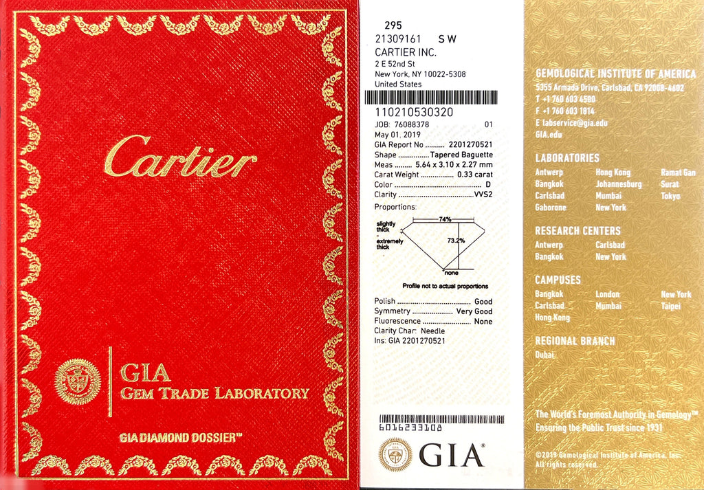 Cartier 1.51-ct. H/VS1 Diamond & Platinum Engagement Ring