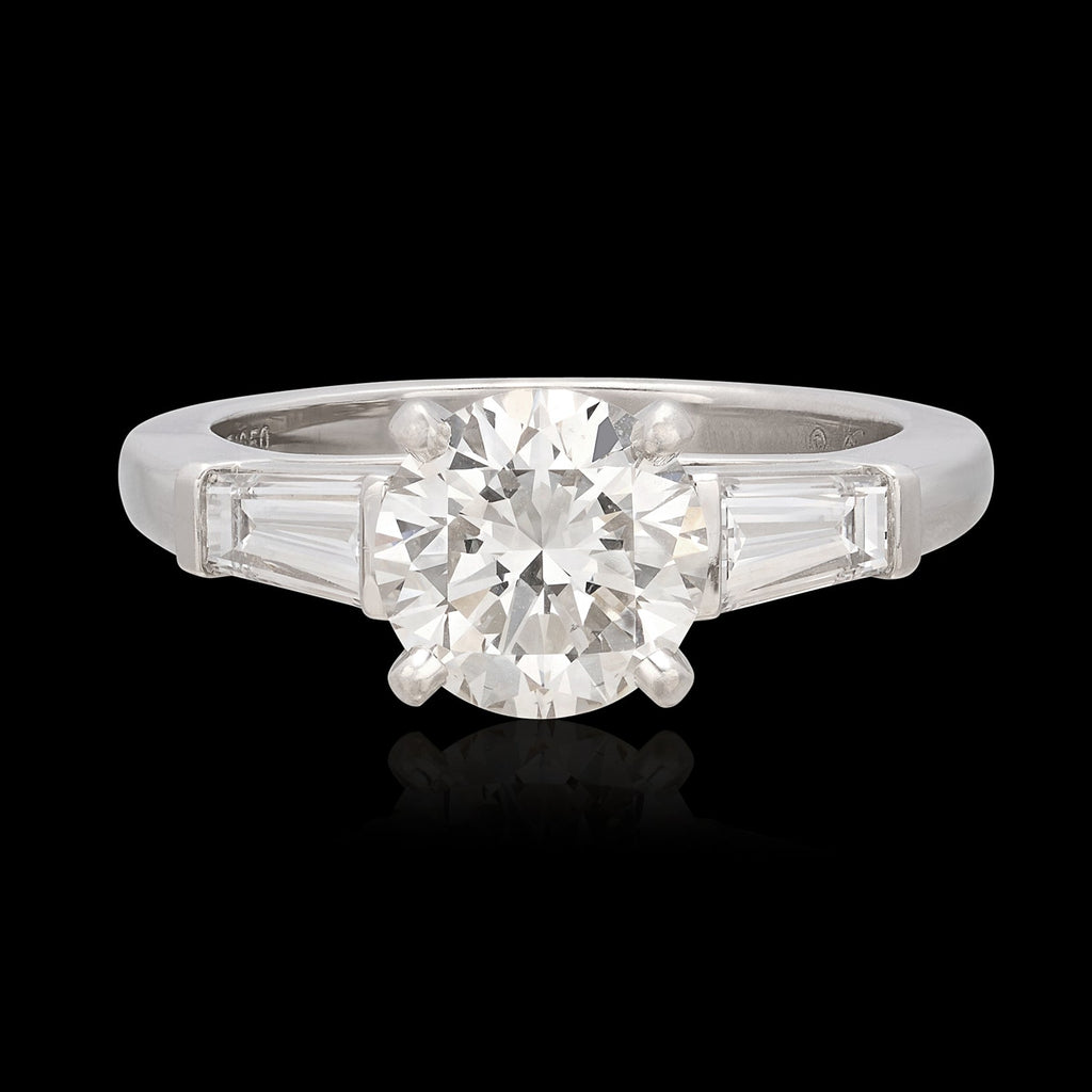 Cartier 1.51-ct. H/VS1 Diamond & Platinum Engagement Ring