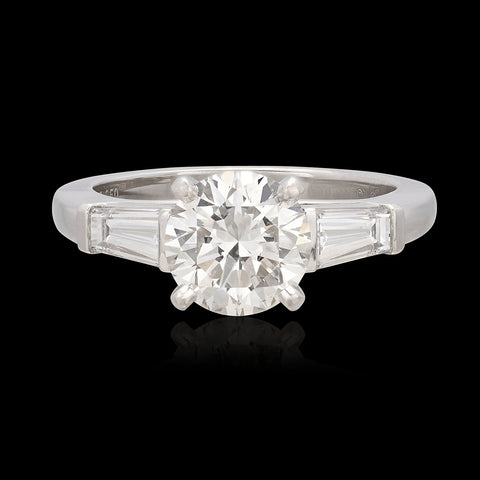 Cartier 1.51-ct. H/VS1 Diamond & Platinum Engagement Ring