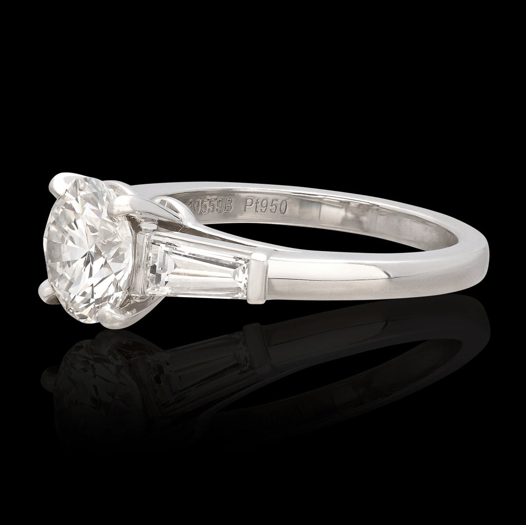 Cartier 1.51-ct. H/VS1 Diamond & Platinum Engagement Ring
