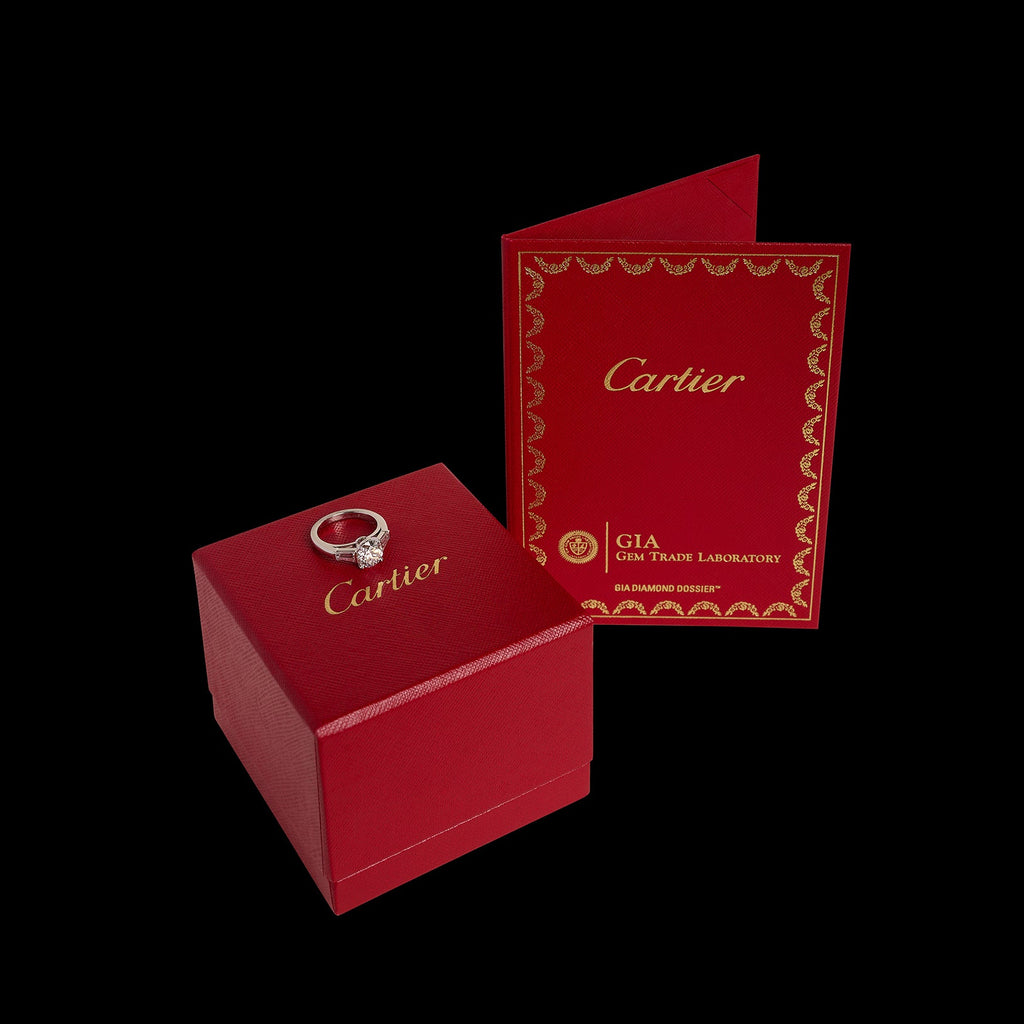 Cartier 1.51-ct. H/VS1 Diamond & Platinum Engagement Ring