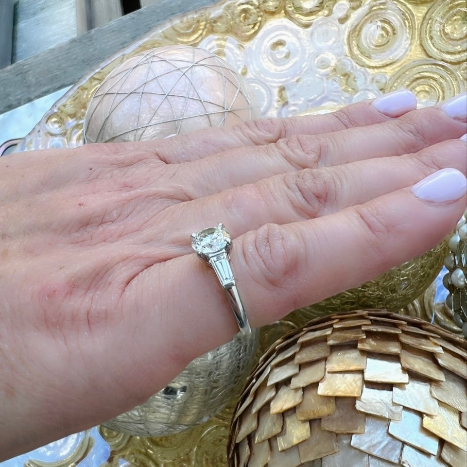 Cartier 1.51-ct. H/VS1 Diamond & Platinum Engagement Ring