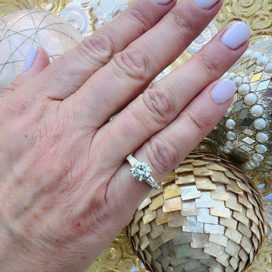 Cartier 1.51-ct. H/VS1 Diamond & Platinum Engagement Ring