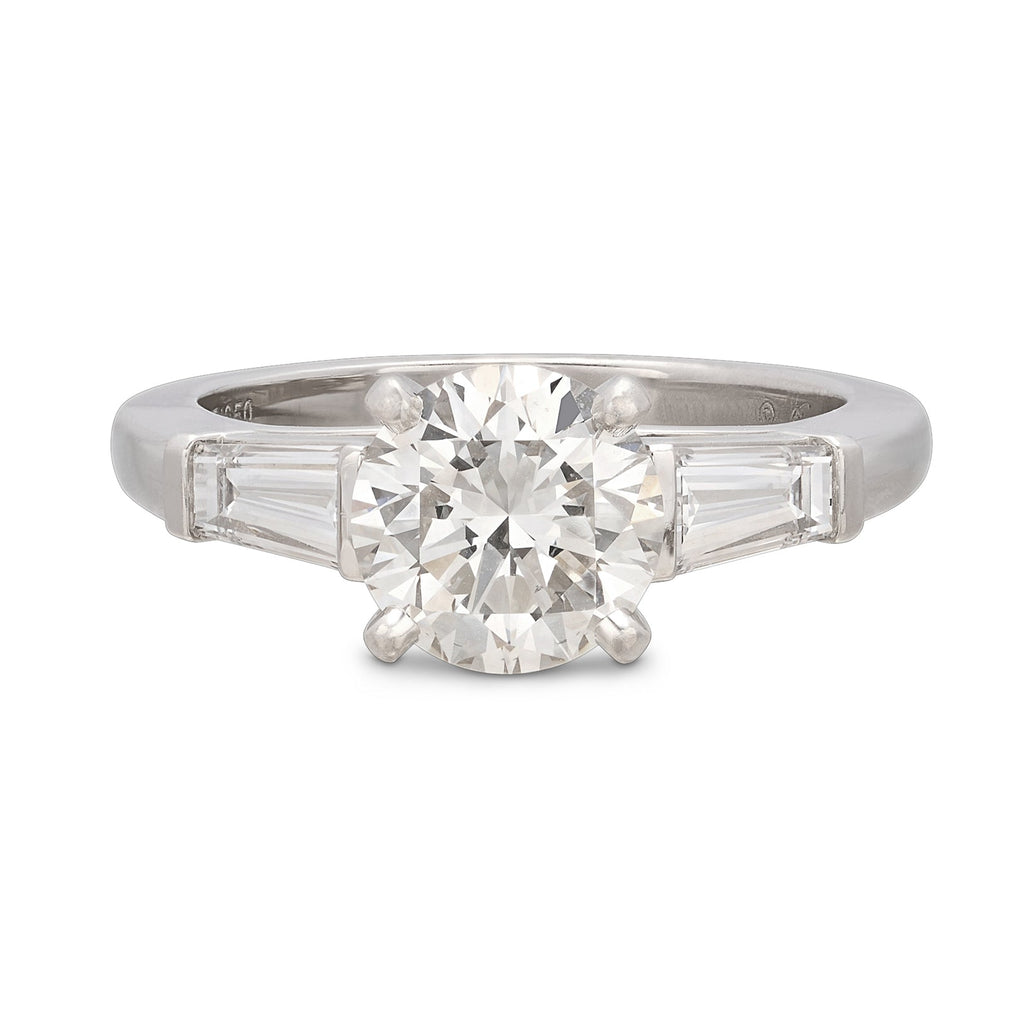 Cartier 1.51-ct. H/VS1 Diamond & Platinum Engagement Ring
