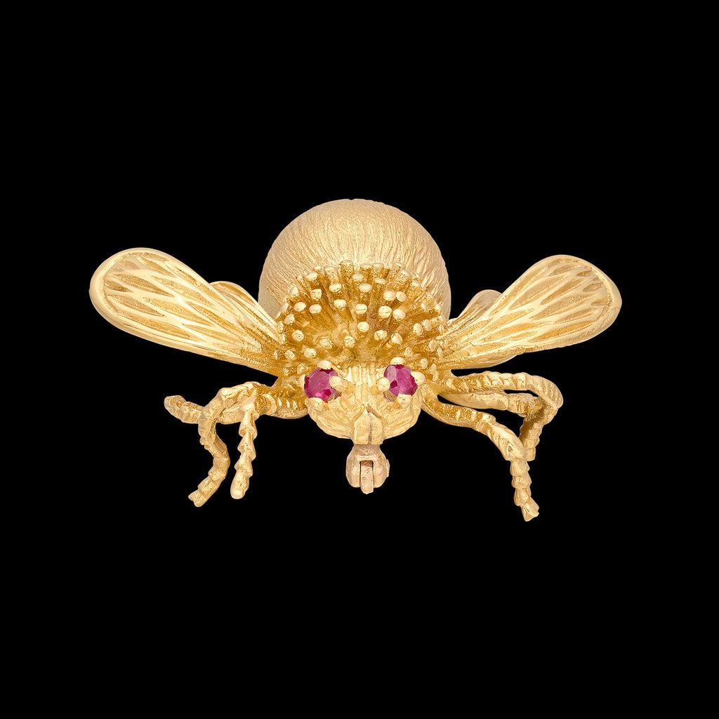 18kt Gold & Ruby Bug Brooch by Tiffany & Co.