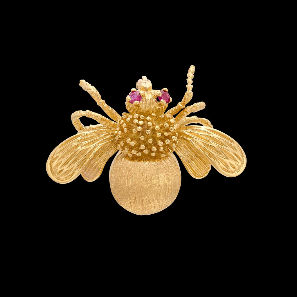 18kt Gold & Ruby Bug Brooch by Tiffany & Co.